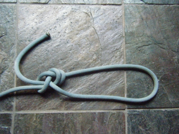 Bowline with spider follow-through